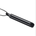 Black metal Vape Quit Smoking with a chain on a white background